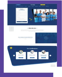 Website page portfolio