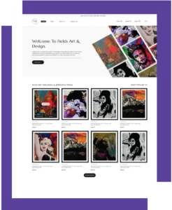Website page portfolio